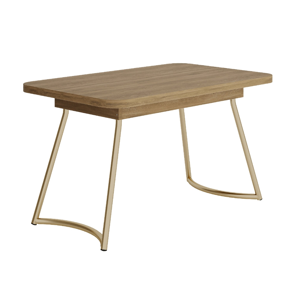 Mesa Toscana 4 lugares Carraro Carvalho c/ Dourado - imagem 1