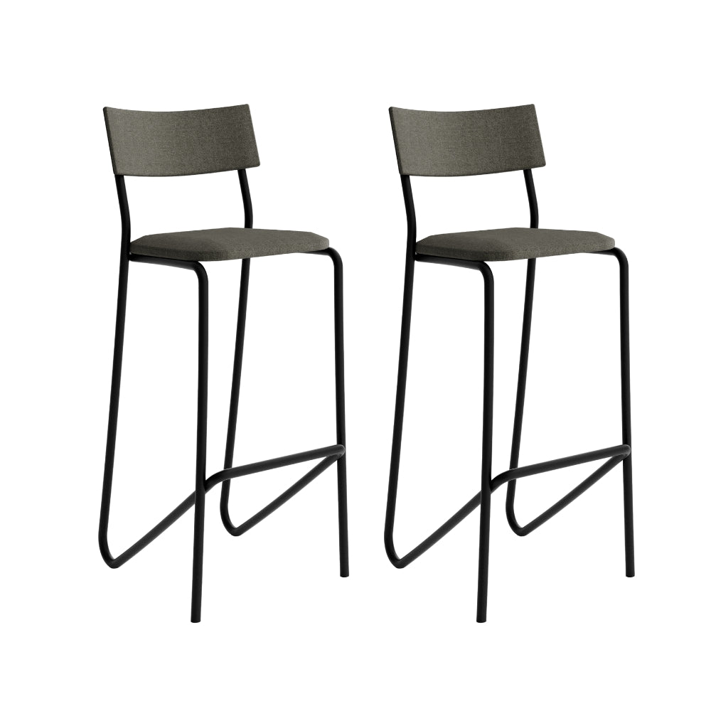 Kit 2 Banquetas Altas 1747 Carraro Preto - imagem 2