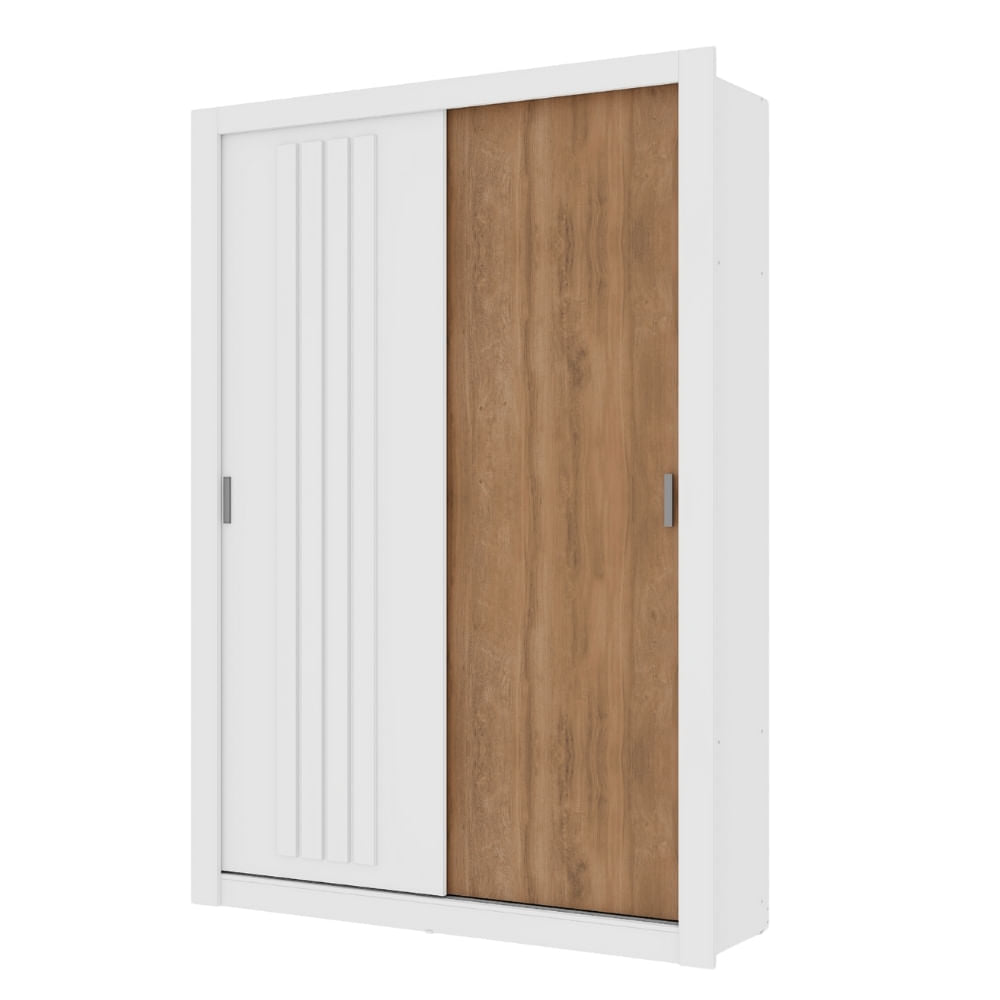 1182-Guarda-Roupa-Solteiro-2-Portas-Darvi-1-Gaveteiro-Carraro-Branco_com_Freijo_01ML