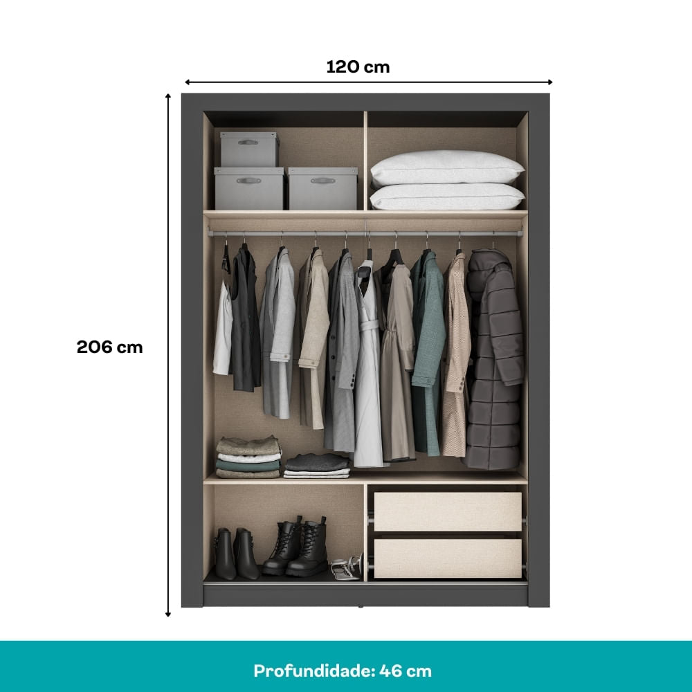 1182-Guarda-Roupa-Solteiro-2-Portas-Darvi-1-Gaveteiro-Carraro-Preto-Touch_04