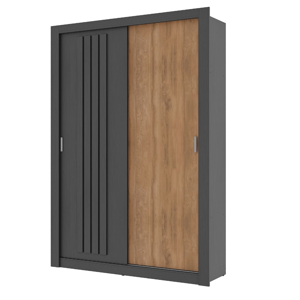 1182-Guarda-Roupa-Solteiro-2-Portas-Darvi-1-Gaveteiro-Carraro-Preto-com-Freijo_01ML