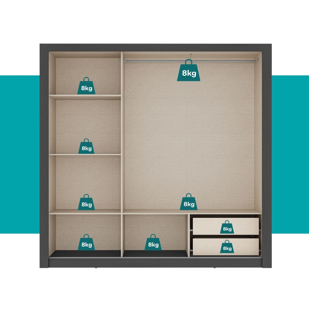 1183-Guarda_Roupa_Casal_3_Portas_1_Gaveteiro_Doha_Carraro_Preto_Touch_06