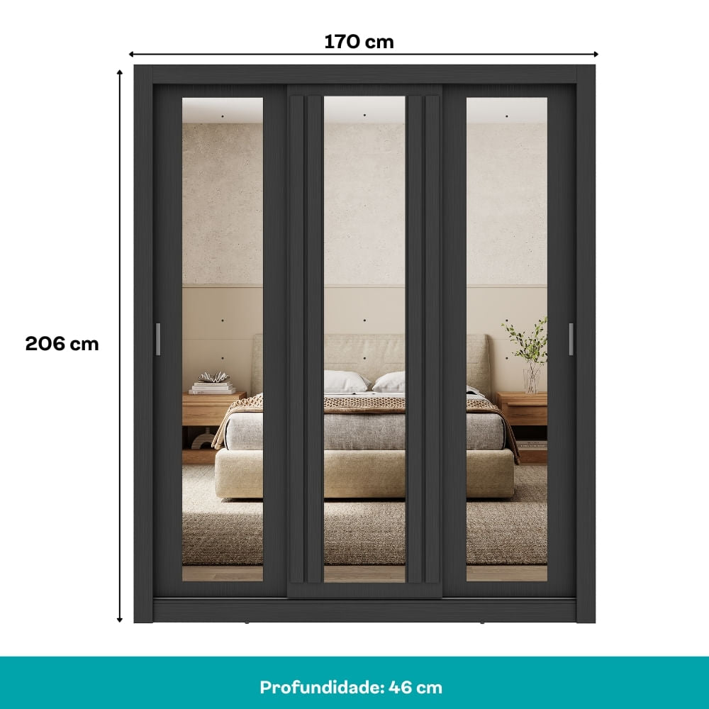 1183-Guarda-Roupa-Casal-3-Portas-Doha-1-Gaveteiro-3-Espelhos-Carraro-Preto-Touch_04