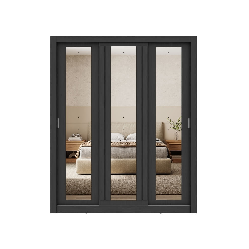 1183-Guarda-Roupa-Casal-3-Portas-Doha-1-Gaveteiro-3-Espelhos-Carraro-Preto-Touch_02