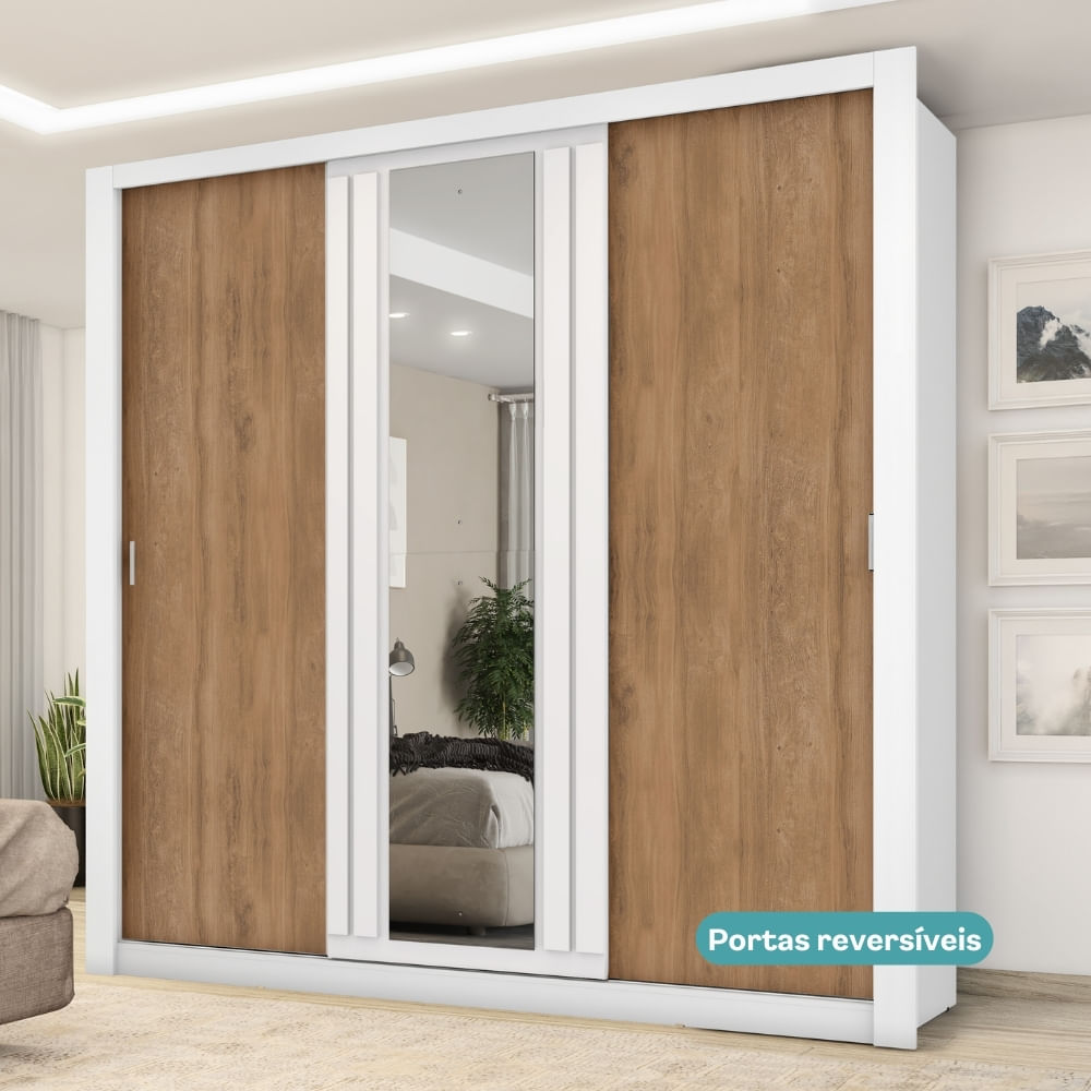 1183-Guarda-Roupa-Casal-3-Portas-Doha-1-Gaveteiro-e-Espelho-Central-Carraro-Branco_09
