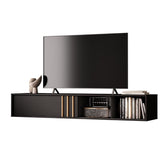 Rack Suspenso para TV Linea Carraro Preto Touch - imagem 2