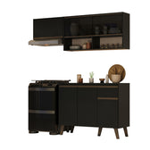 Cozinha Compacta Atlanta Kitch Preto Touch - imagem 11