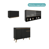 Cozinha Compacta Atlanta Kitch Preto Touch - imagem 4