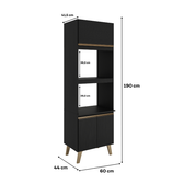 Torre Quente 2 Fornos Atlanta Carraro Preto Touch