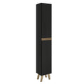 Paneleiro 2 Portas Atlanta Carraro Preto Touch