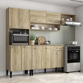 Armário de Cozinha Compacta Completa Arizona Essence Carraro Carvalho
