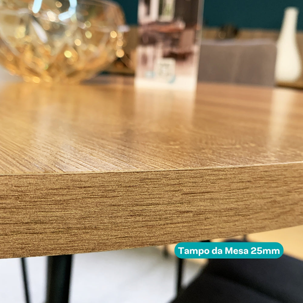 Conjunto Sala de Jantar 4 Cadeiras Bogotá Carraro Branco Prata