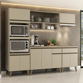 Armário de Cozinha Completa Atlanta Prime Amêndoa - imagem 1
