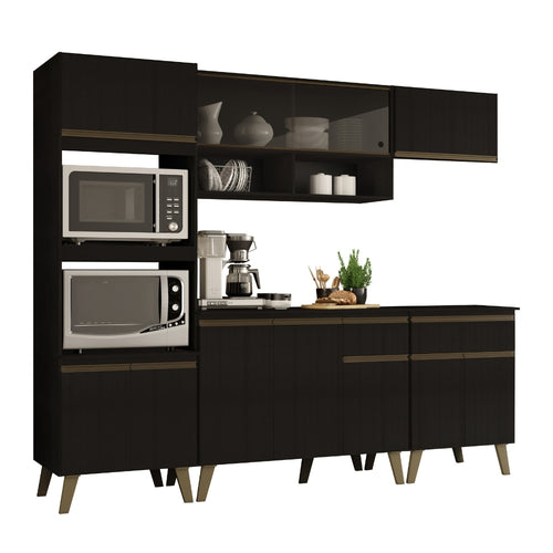 Armário de Cozinha Completa Atlanta Prime Preto Touch - imagem 2