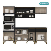 Armário de Cozinha Completa Atlanta Prime Preto Touch - imagem 5