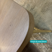 Conjunto Sala de Jantar 4 Cadeiras Roman Carraro Carvalho Dourado - imagem 5