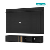 Conjunto Rack e Painel Parede Preto Touch Linea Carraro - imagem 3
