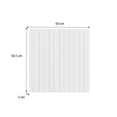 Painel Ripado Milla Branco MDF 60 Carraro - imagem 2