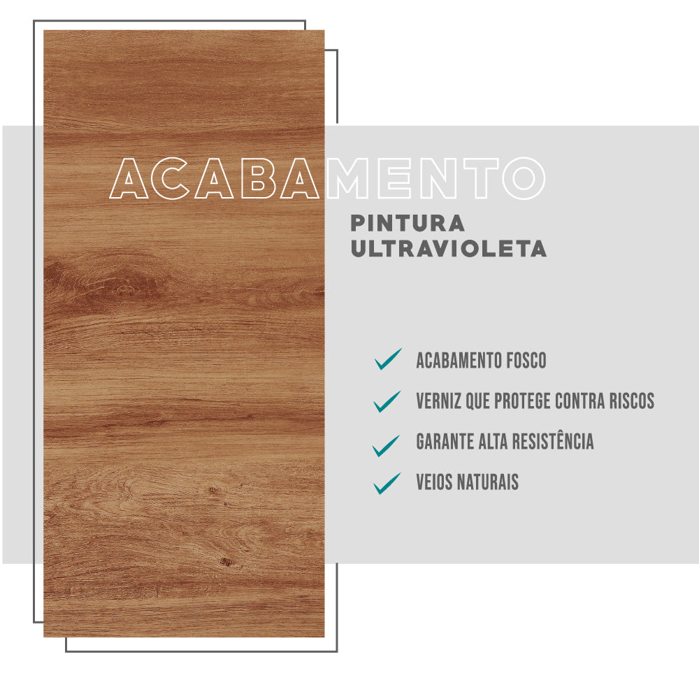 Painel Ripado Milla Nogal 80 Carraro - imagem 5