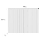 Painel Ripado Milla Branco MDF 80 Carraro - imagem 2