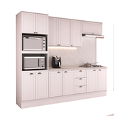Armário de Cozinha Completa com Balcão Milla Fresh Carraro Branco - imagem 2