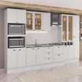 Armário de Cozinha Completa com Balcão Milla Linear Carraro Branco - imagem 1