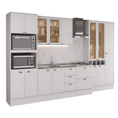 Armário de Cozinha Completa com Balcão Milla Linear Carraro Branco - imagem 2