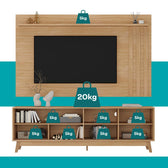 Conjunto Rack e Painel Parede Ventura Carraro Cedro - imagem 5