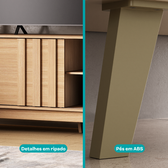 Conjunto Rack e Painel Parede Ventura Carraro Cedro - imagem 8