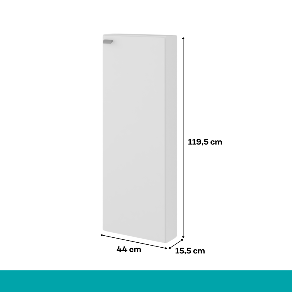 Armário Organizador Utilitário 1 Porta Branco Carraro - imagem 3