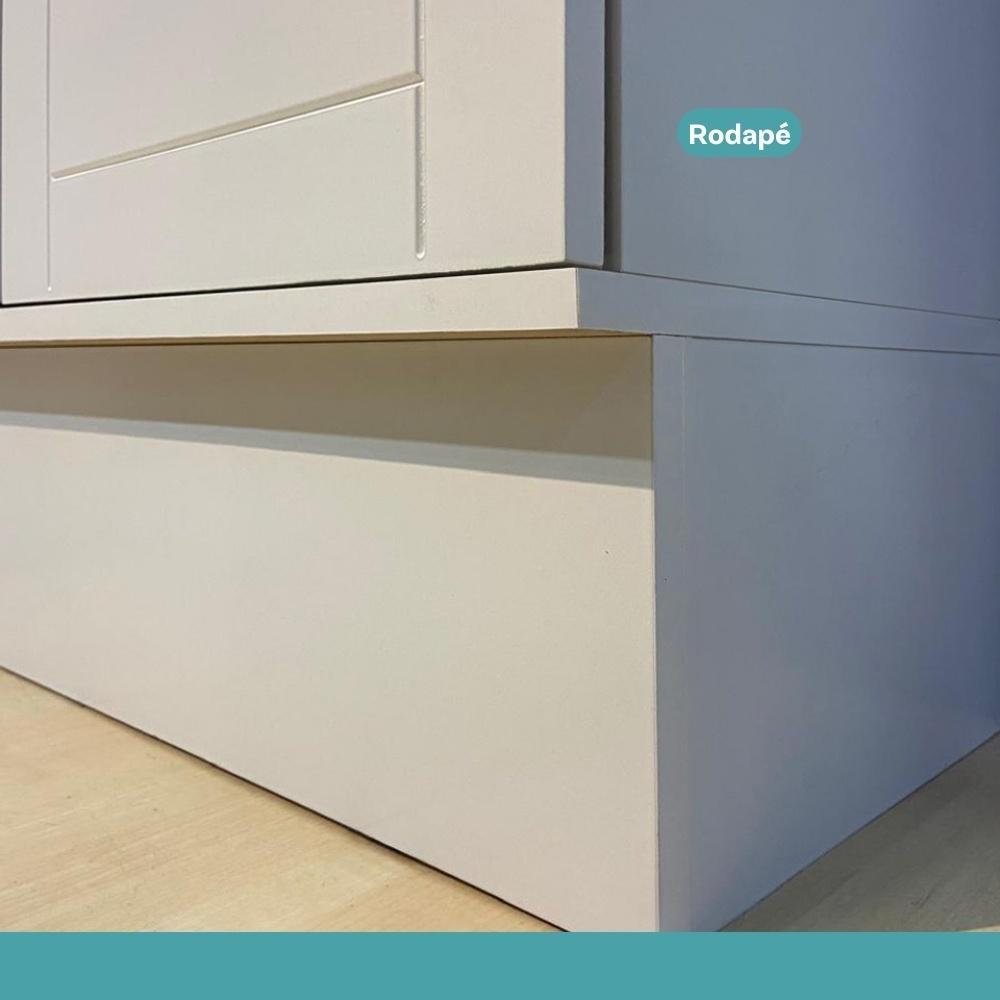 Armário de Cozinha Completa com Balcão Milla Pro Prime Carraro Branco - imagem 10
