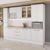 Armário de Cozinha Completa com Balcão Milla Ady Carraro Branco - imagem 1