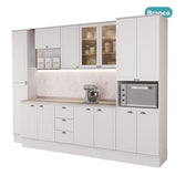 Armário de Cozinha Completa com Balcão Milla Ady Carraro Branco - imagem 3