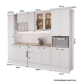 Armário de Cozinha Completa com Balcão Milla Ady Carraro Branco - imagem 5
