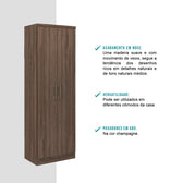 Armário Lavanderia 2 Portas Legno - imagem 3
