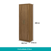 Armário Banheiro 2 Portas Legno