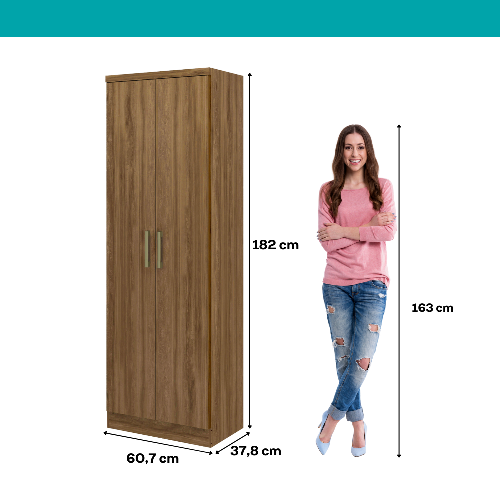 Armário Banheiro 2 Portas Legno
