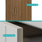 Armário Banheiro 2 Portas Legno