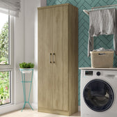Armario-Multiuso-Lavanderia-Cozinha-2-Portas-424-Carraro-Noce-01