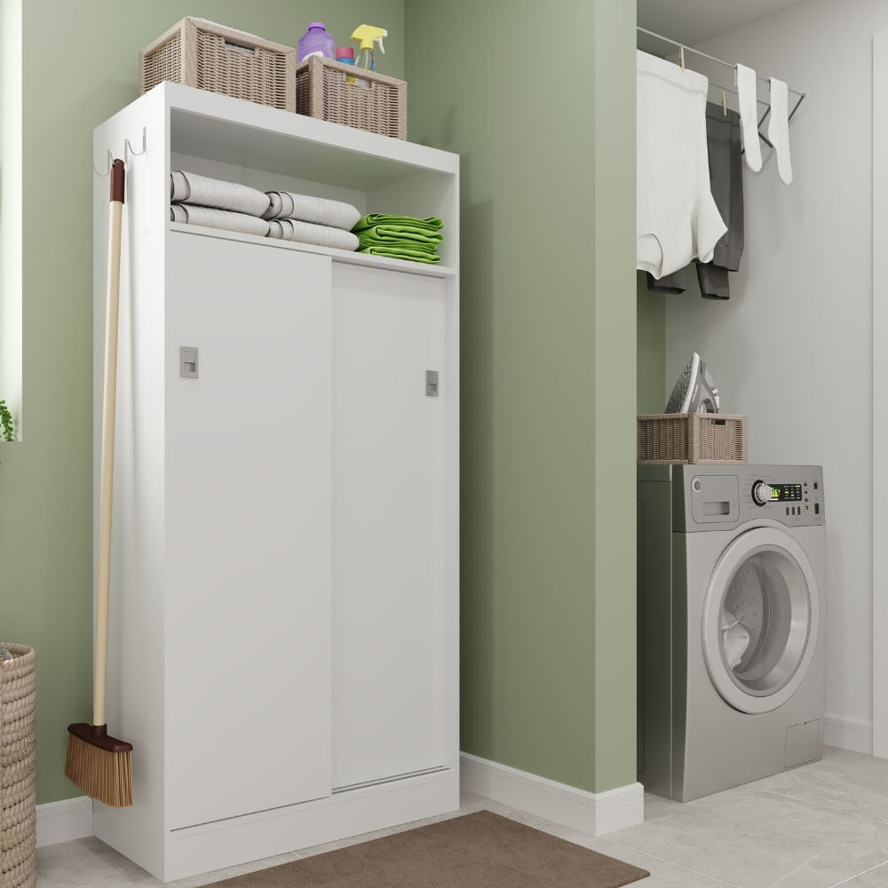 Armario-Multiuso-Lavanderia-Cozinha-2-Portas-528-Carraro-Branco-01