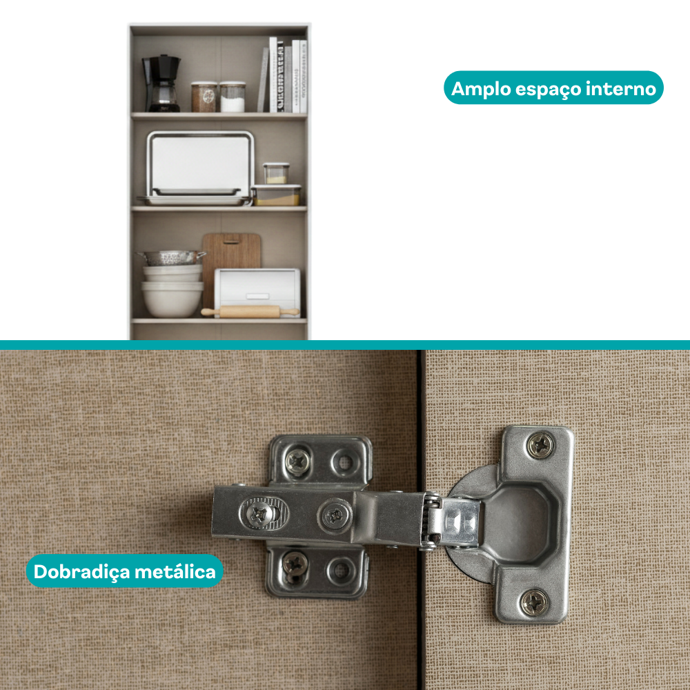 Paneleiro 2 Portas Branco 626 Carraro