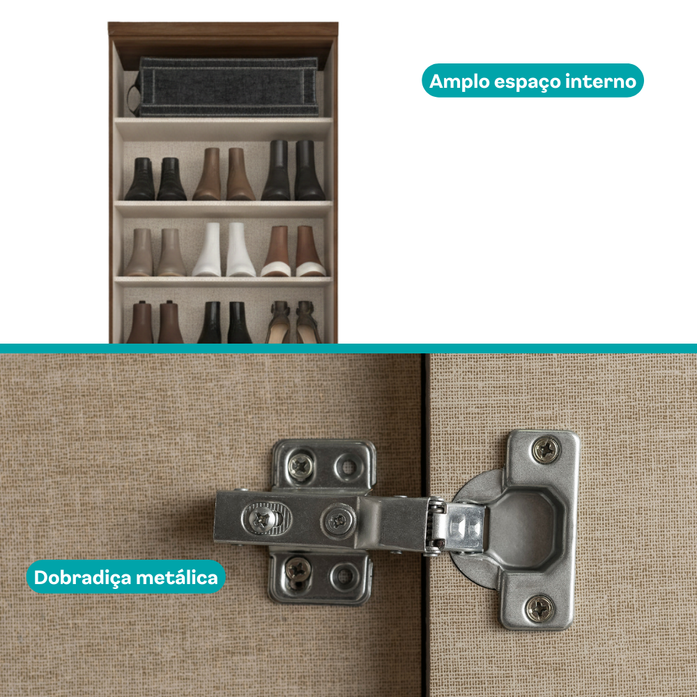 Sapateira 2 Portas Legno