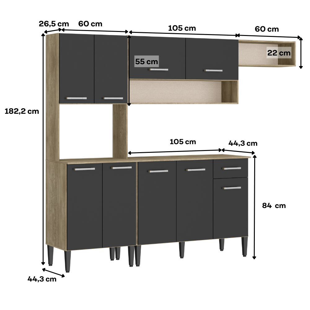 Armario-de-Cozinha-Compacta-Completa-Arizona-Smart-Carraro-Carvalho-com-Preto-04