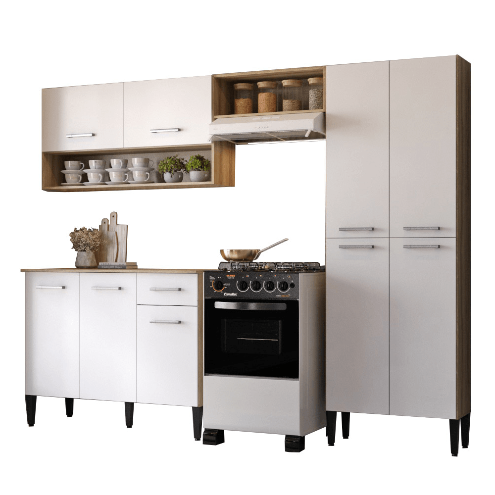 Armario-de-Cozinha-Compacta-c-Balcao-Arizona-Classic-Carraro-Carvalho-com-Branco-01-ML