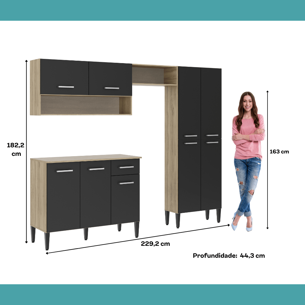 Armario-de-Cozinha-Compacta-com-Balcao-Arizona-Classic-Carraro-Carvalho-com-Preto-06