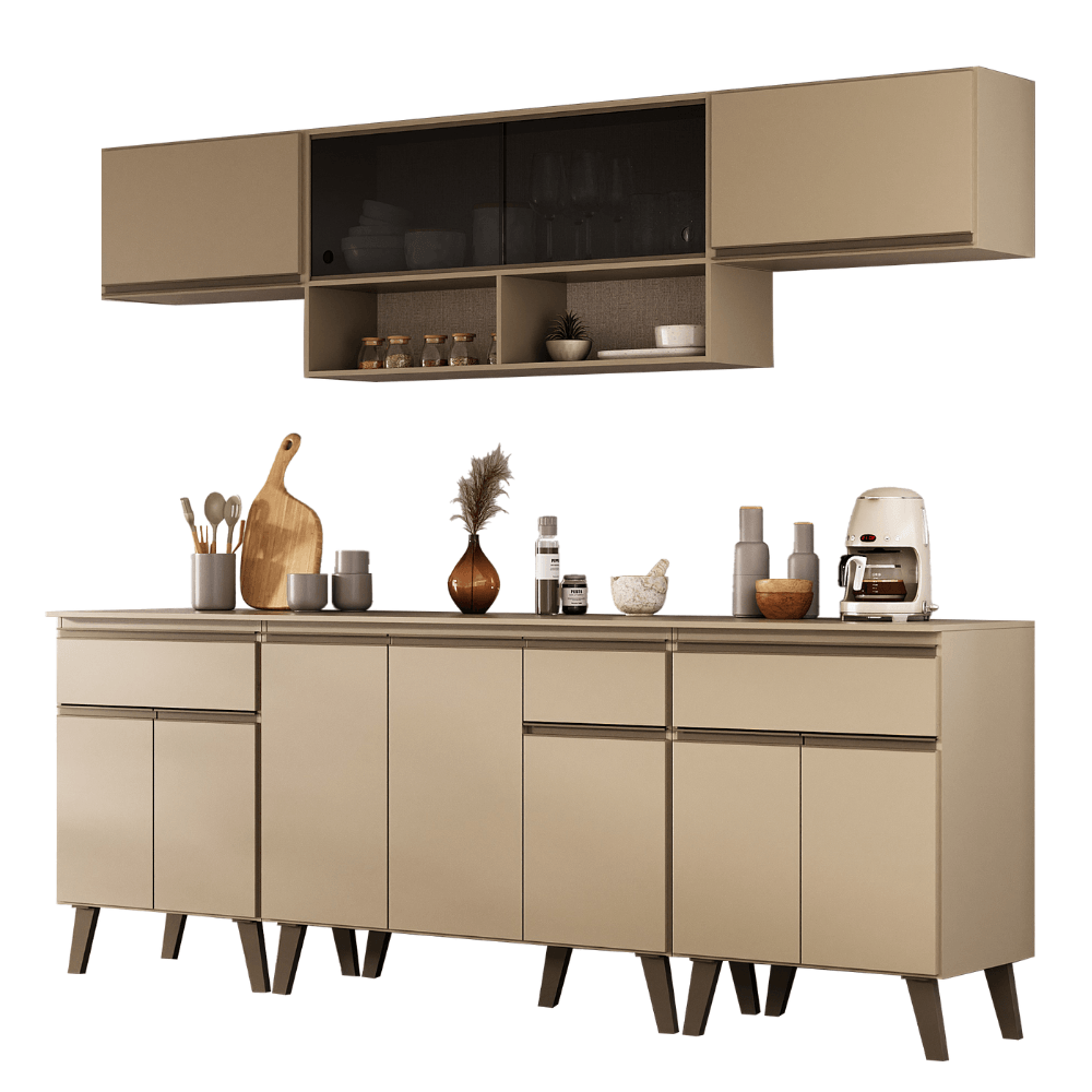 Armario-de-Cozinha-Completa-c-Balcao-Atlanta-Smart-c-Vidro-Carraro-Amendoa-01-ML