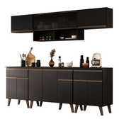 Armario-de-Cozinha-Completa-c-Balcao-Atlanta-Smart-c-Vidro-Carraro-Preto-Touch-01-ML