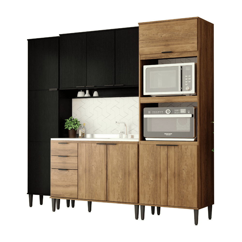 Armario-de-Cozinha-Completa-c-Balcao-Miami-Energy-Carraro-Preto-Touch-com-Freijo-01-ML