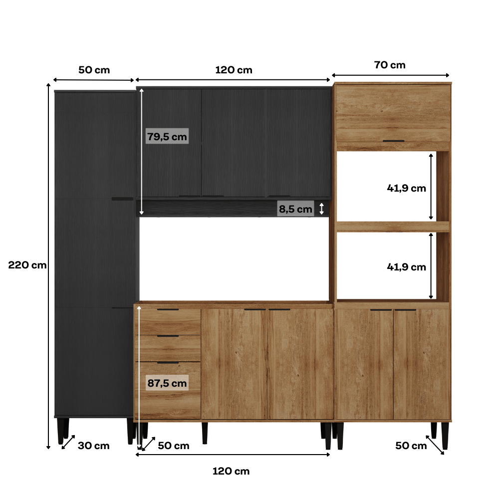 Armario-de-Cozinha-Completa-c-Balcao-Miami-Energy-Carraro-Preto-Touch-com-Freijo-04