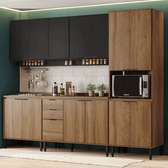 Armario-de-Cozinha-Completa-c-Balcao-Miami-Loft-Carraro-Preto-Touch-com-Freijo-01